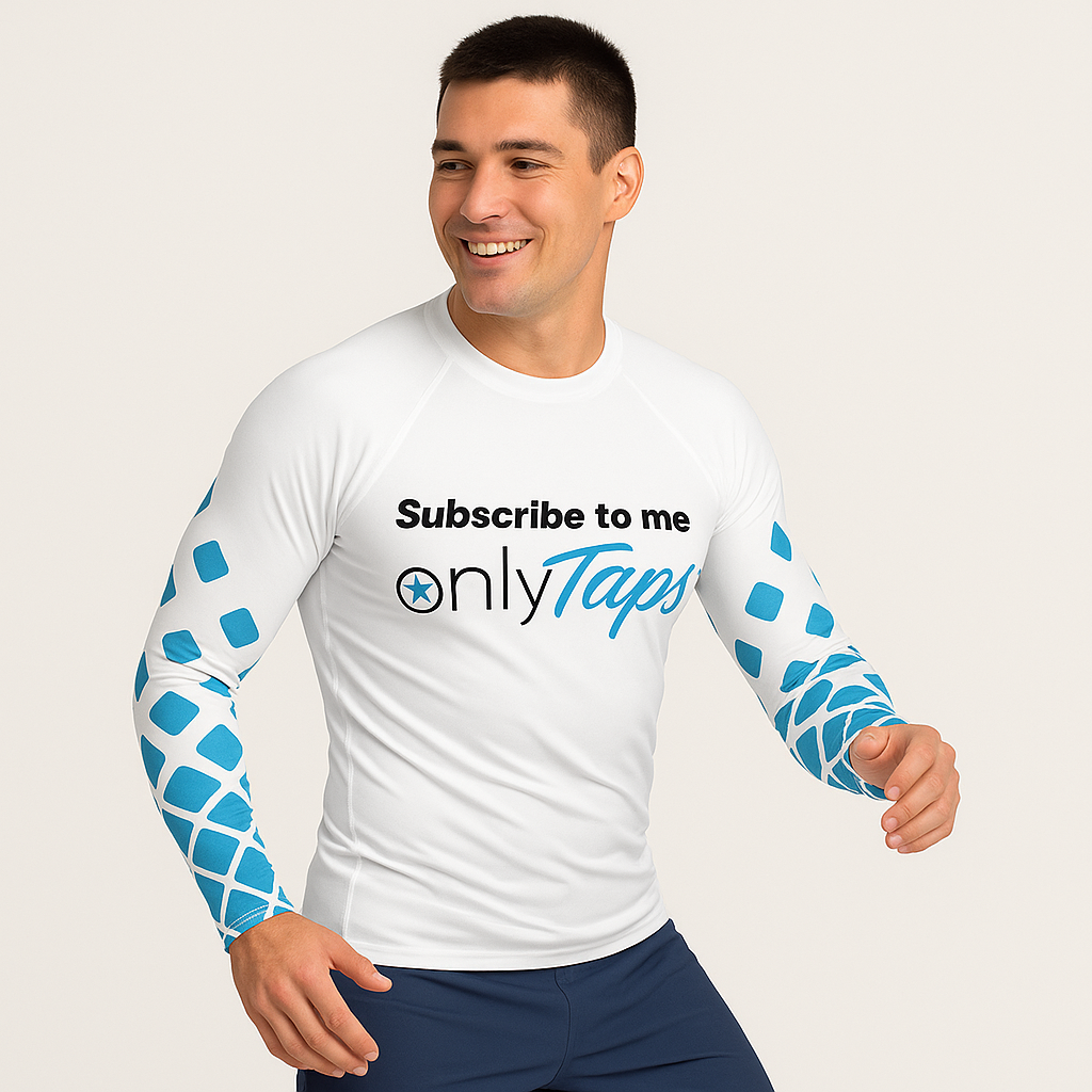Man's Rash Guard "Only Taps"