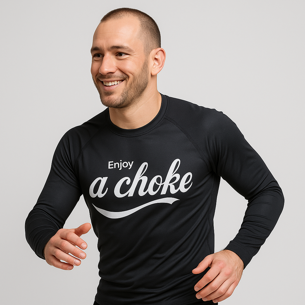 Man's Rash Guard “Enjoy a choke"