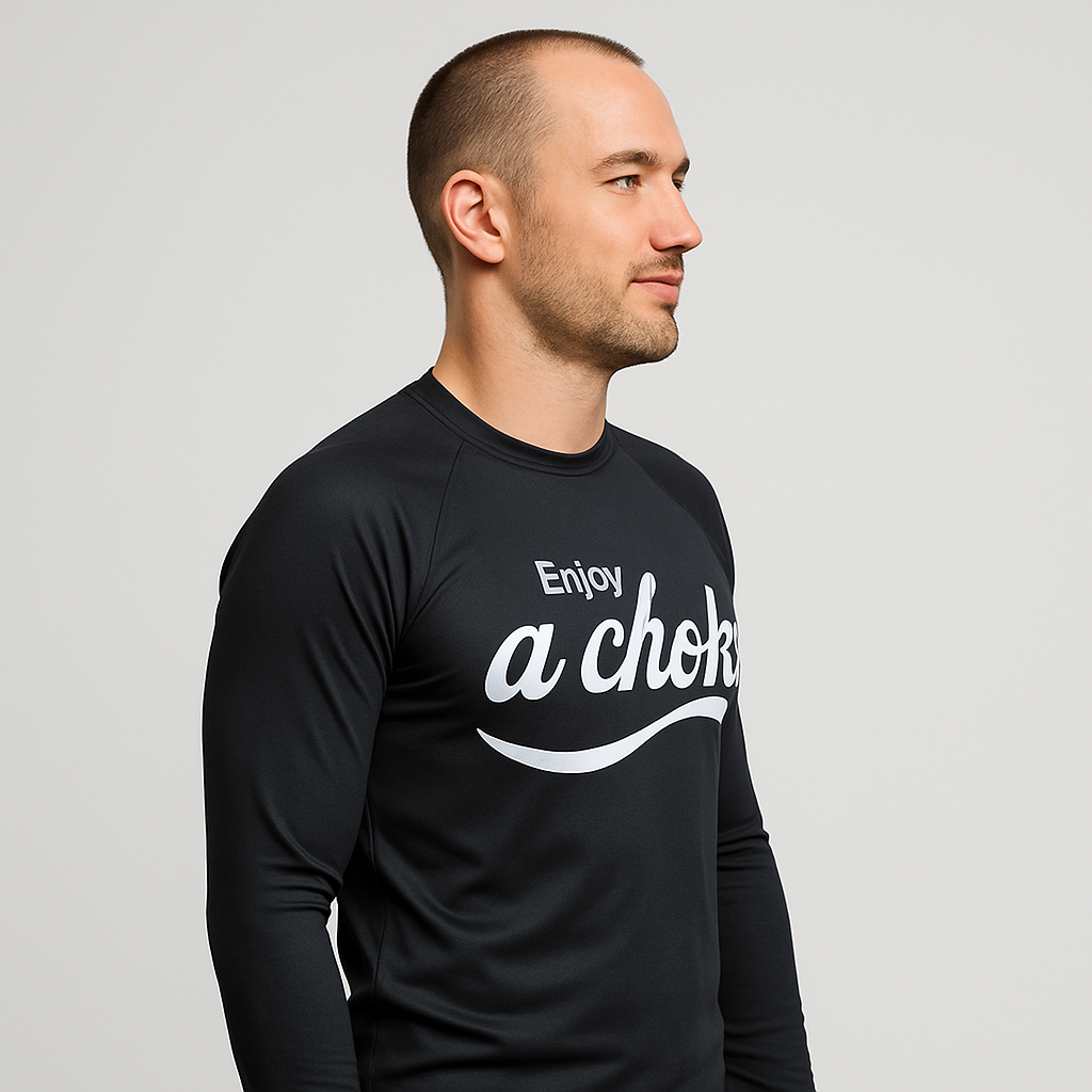 Man's Rash Guard “Enjoy a choke"