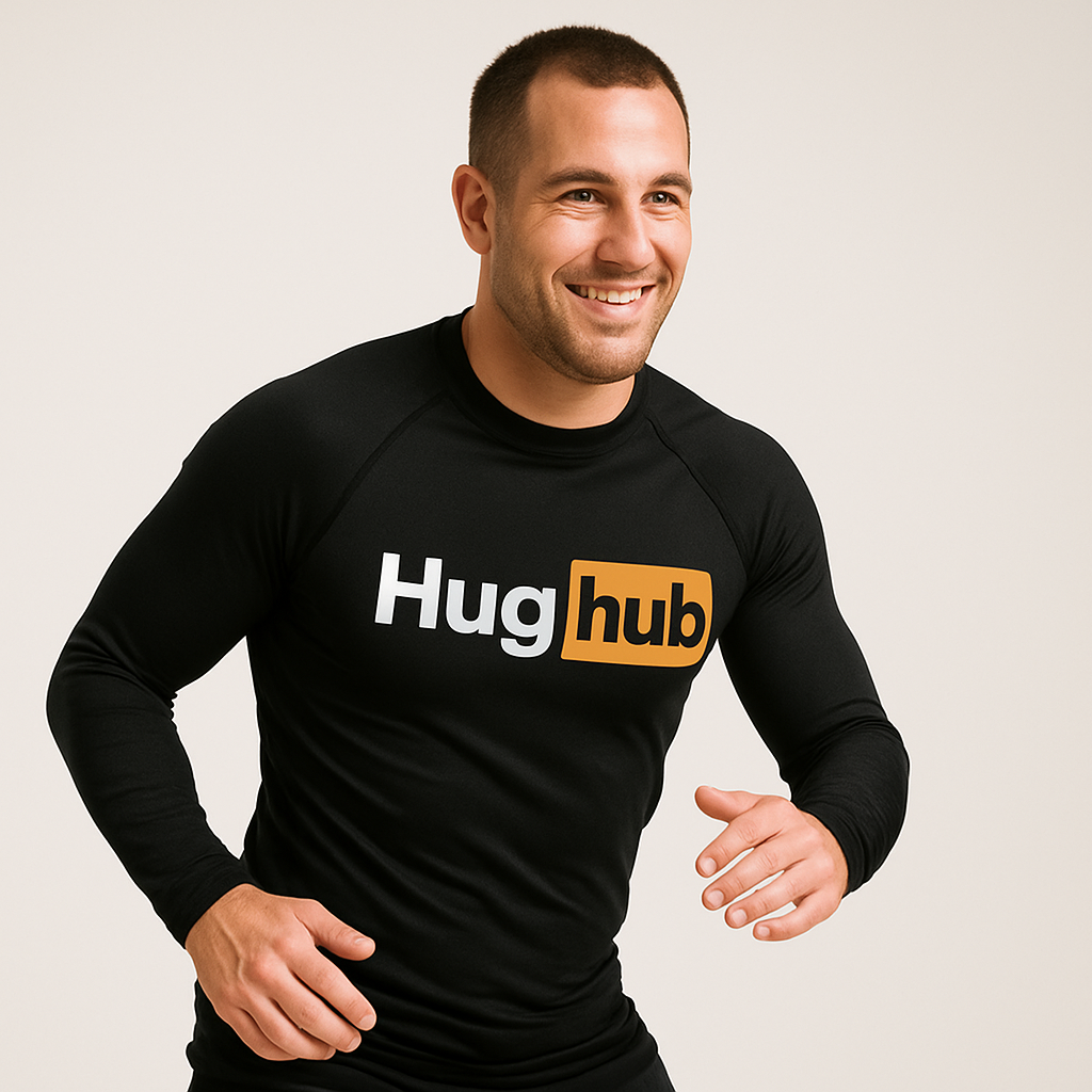 Man's Rash Guard "Hug Hub"