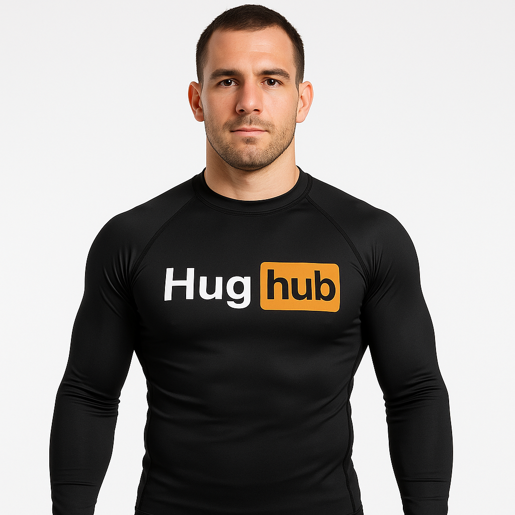 Man's Rash Guard "Hug Hub"