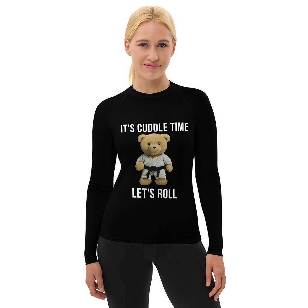 Women's Rash Guard "It's cuddle time" – Teddy